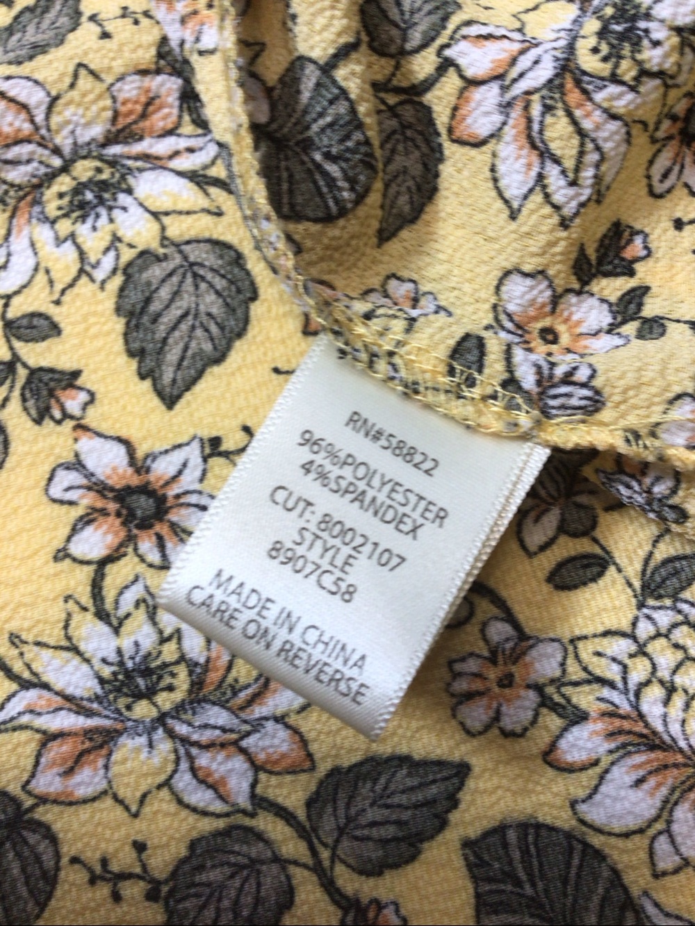 Max Studio Yellow Floral High-Low Flutter Sleeve Full Wrap Dress Sz.M - Picture 6 of 16